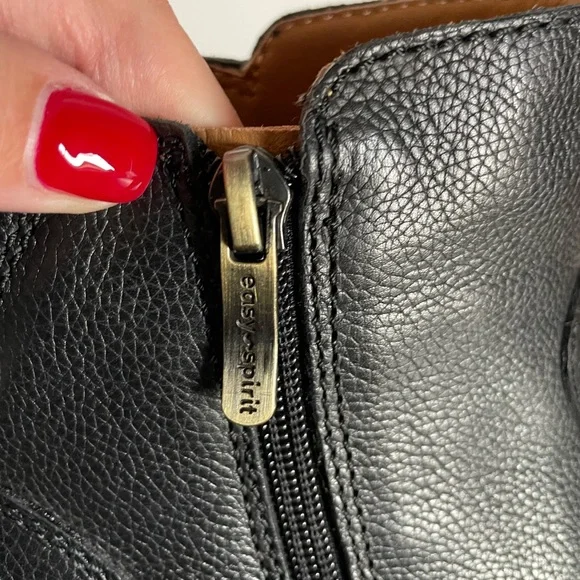 Easy Spirit Juna Casual Booties Leather Black, Size 10 - Picture 12 of 14